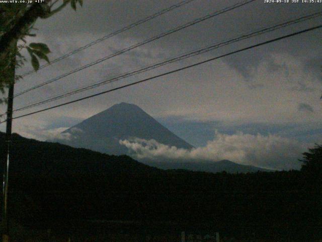 西湖からの富士山