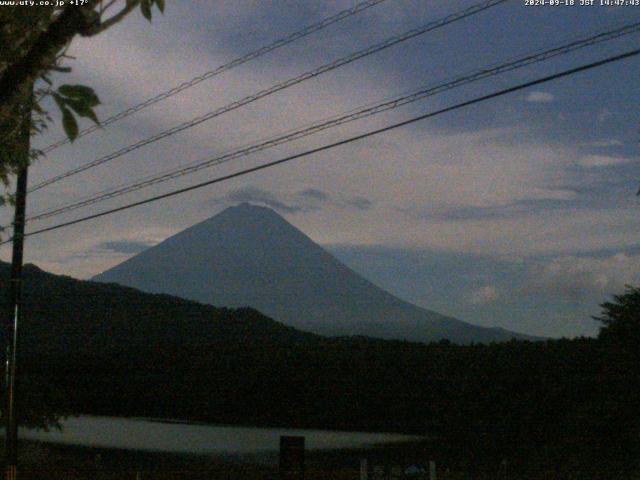 西湖からの富士山