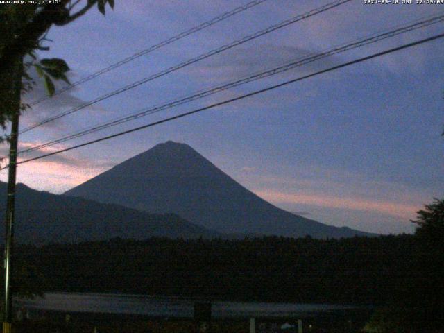 西湖からの富士山