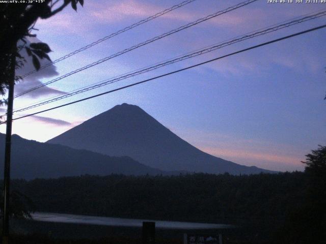 西湖からの富士山