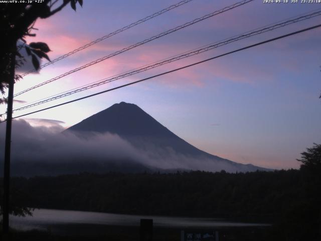 西湖からの富士山