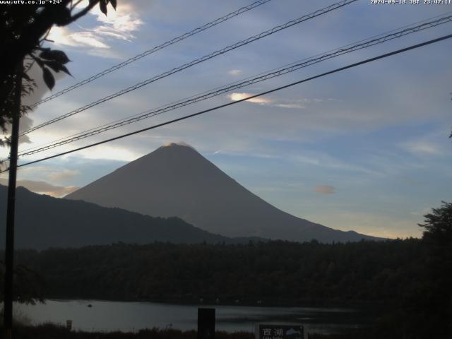 西湖からの富士山