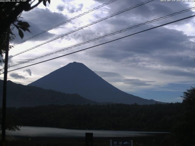 西湖からの富士山