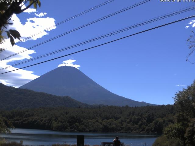 西湖からの富士山