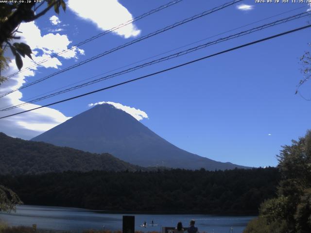 西湖からの富士山