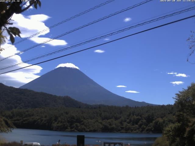 西湖からの富士山