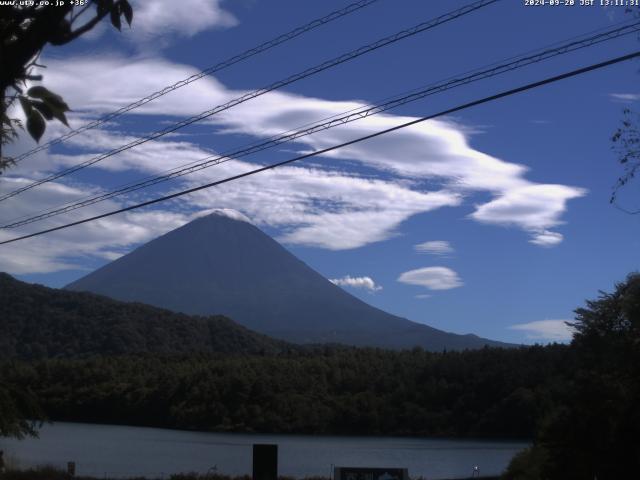 西湖からの富士山