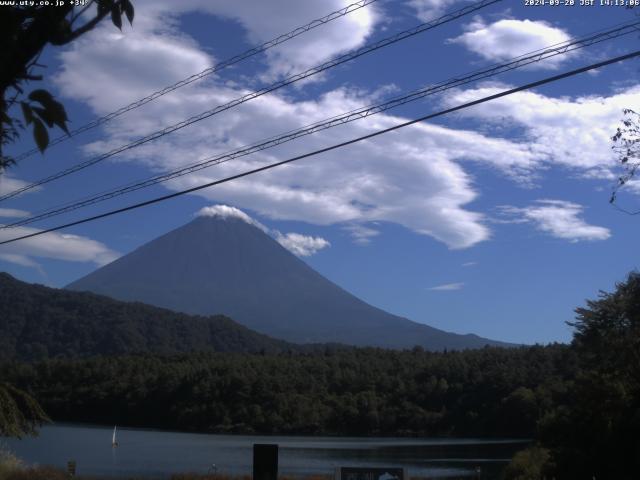 西湖からの富士山