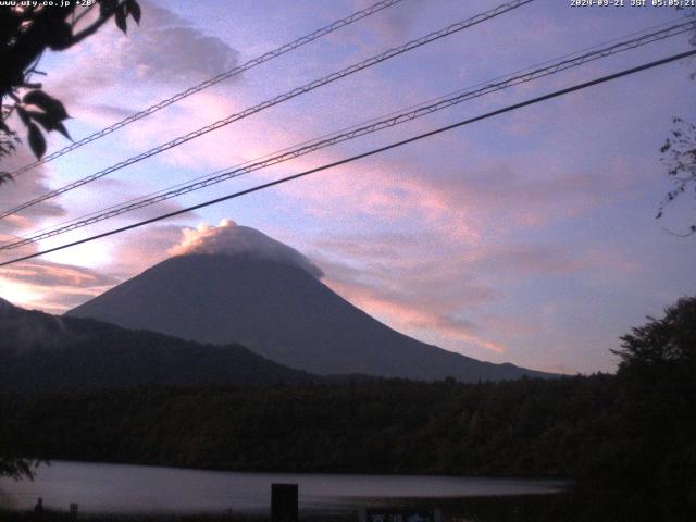 西湖からの富士山