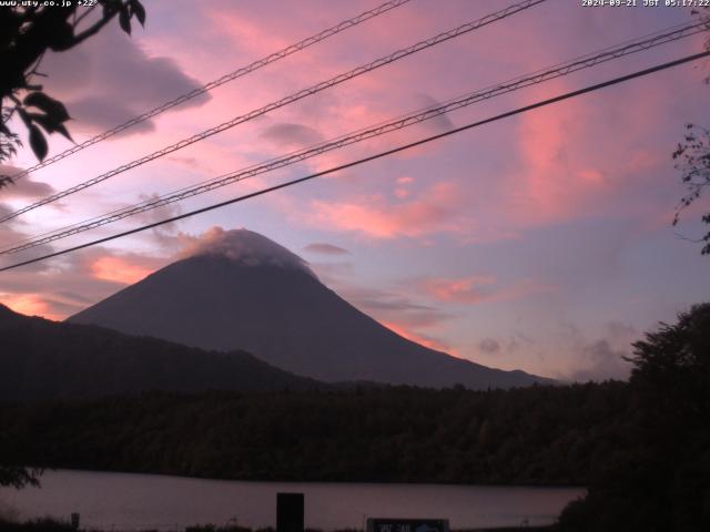 西湖からの富士山