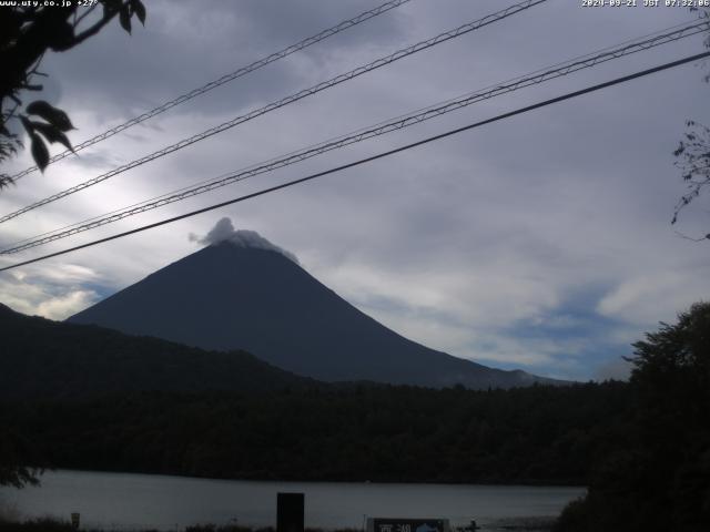 西湖からの富士山