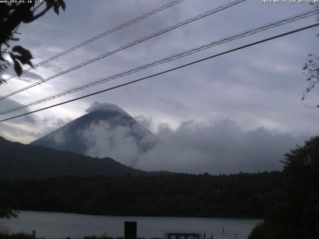 西湖からの富士山