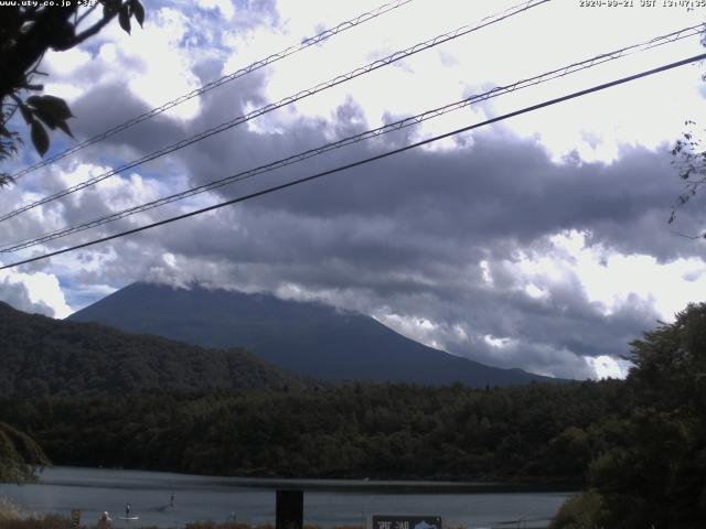 西湖からの富士山