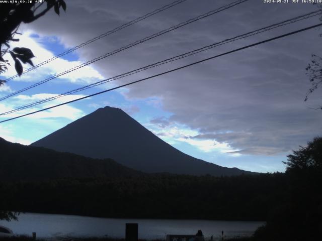 西湖からの富士山