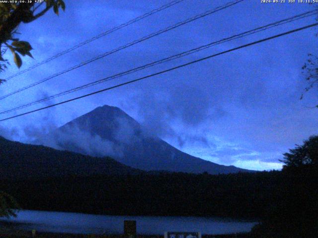 西湖からの富士山