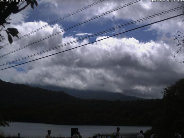 西湖からの富士山