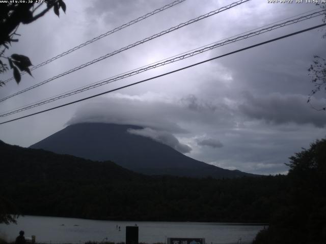 西湖からの富士山