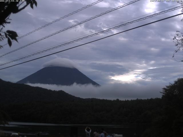 西湖からの富士山