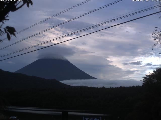 西湖からの富士山