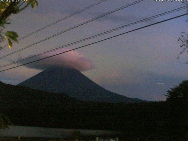 西湖からの富士山