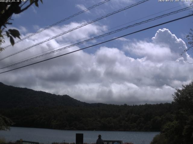 西湖からの富士山