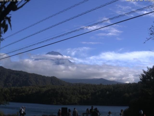 西湖からの富士山