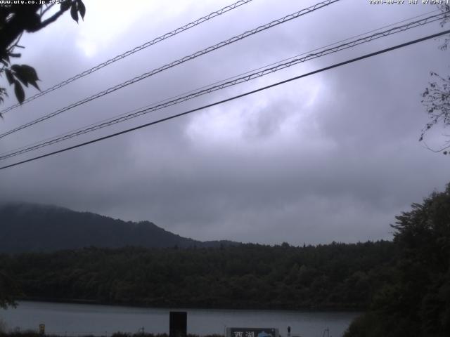 西湖からの富士山