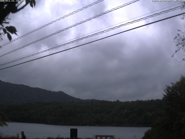 西湖からの富士山