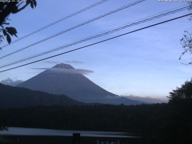 西湖からの富士山