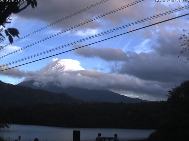 西湖からの富士山