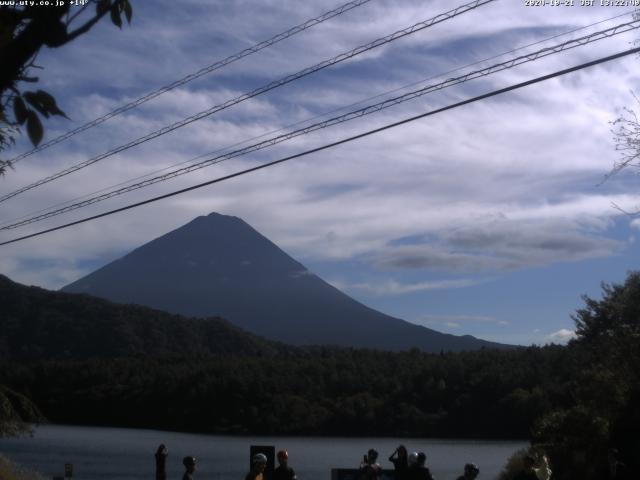 西湖からの富士山