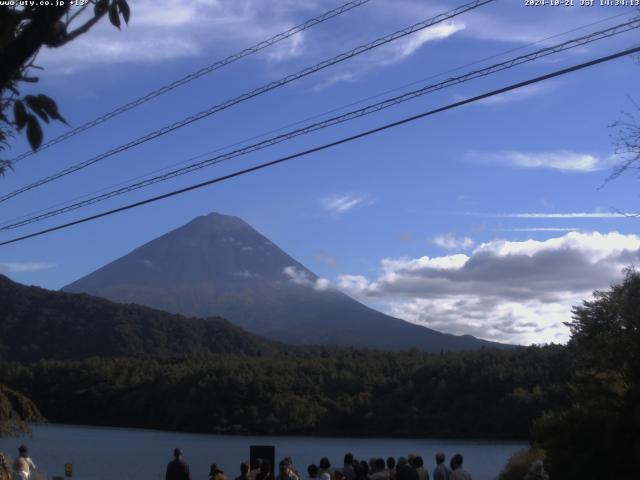 西湖からの富士山