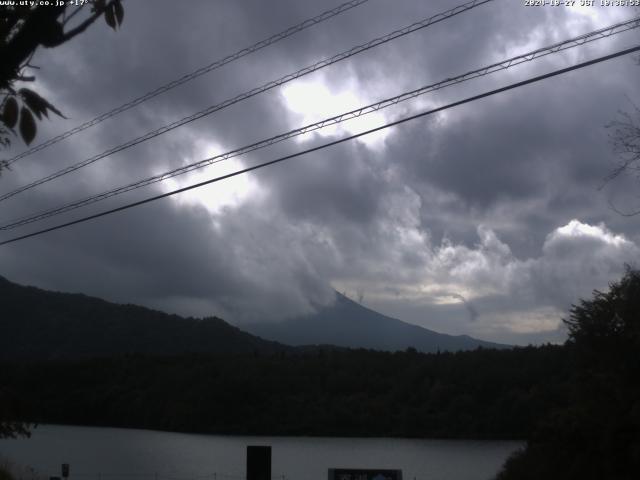 西湖からの富士山