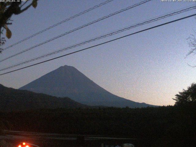 西湖からの富士山