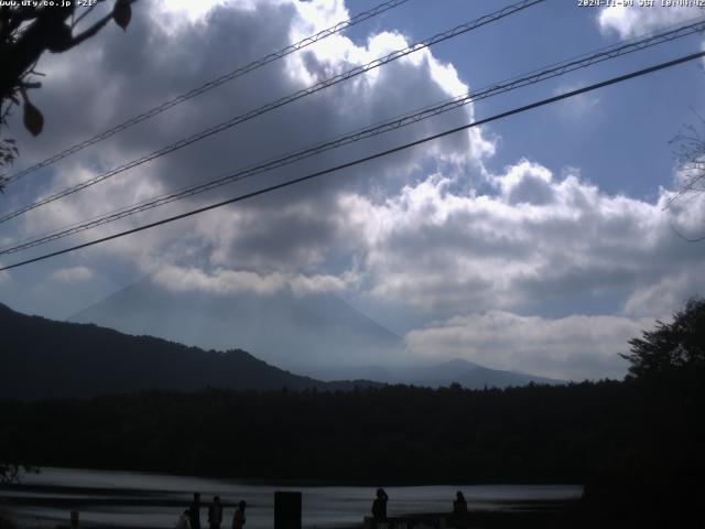 西湖からの富士山