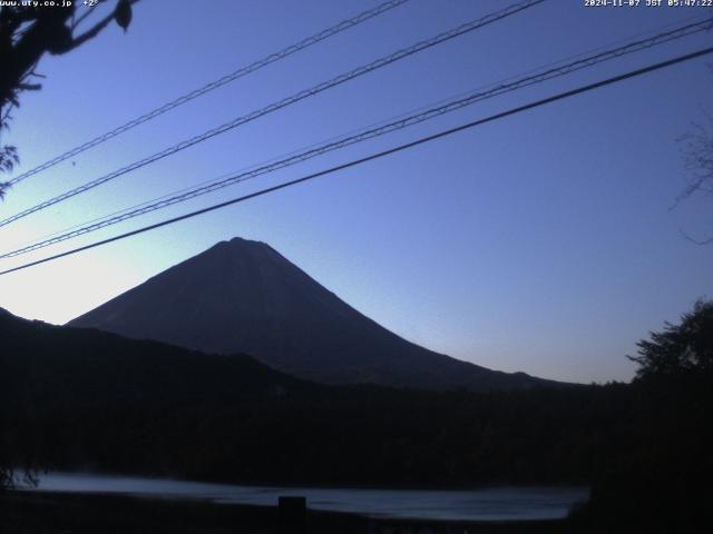 西湖からの富士山