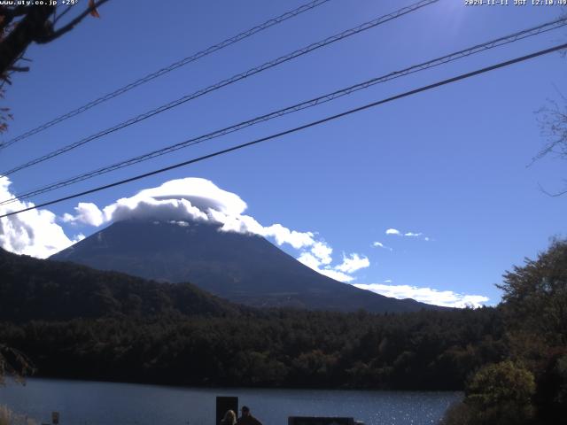 西湖からの富士山