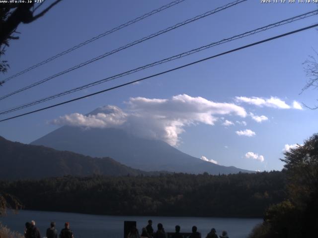 西湖からの富士山