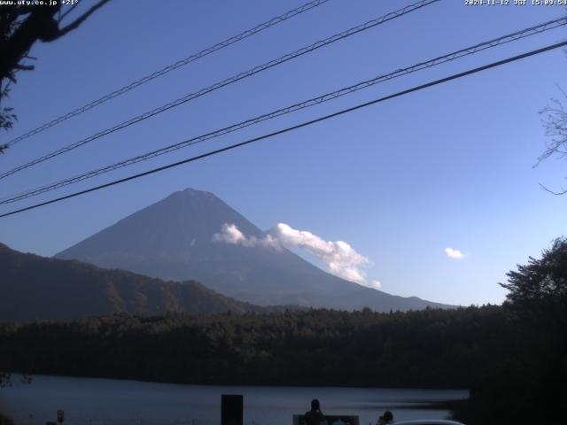 西湖からの富士山