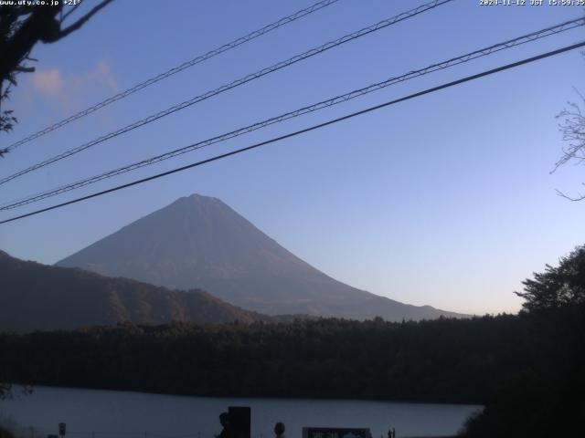 西湖からの富士山