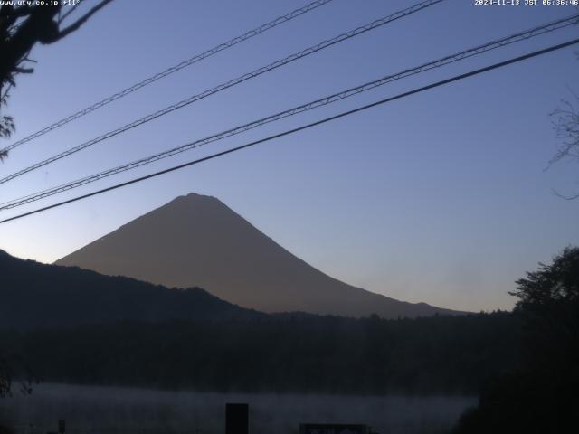 西湖からの富士山