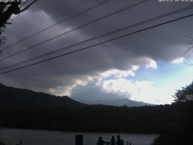 西湖からの富士山