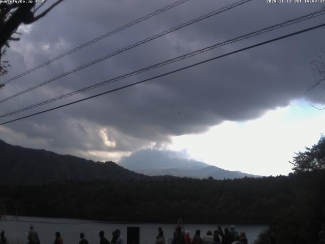 西湖からの富士山