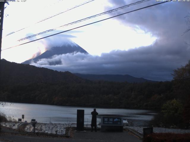 西湖からの富士山