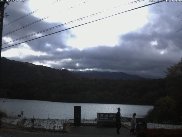 西湖からの富士山