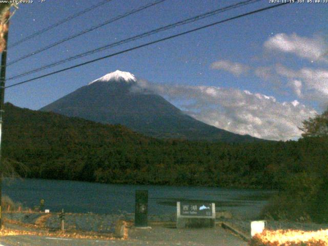 西湖からの富士山