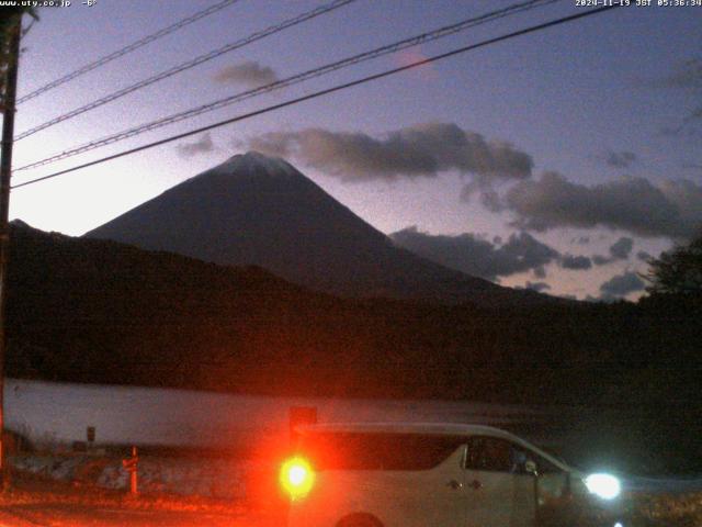 西湖からの富士山