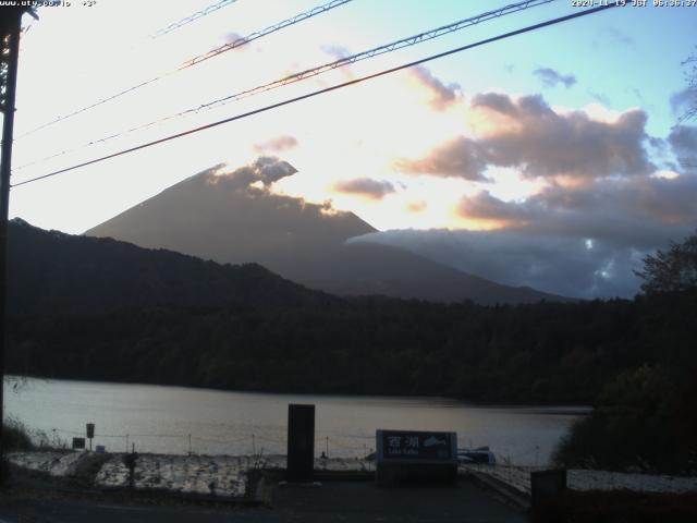 西湖からの富士山