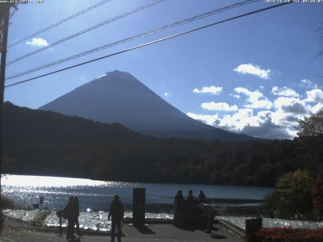 西湖からの富士山