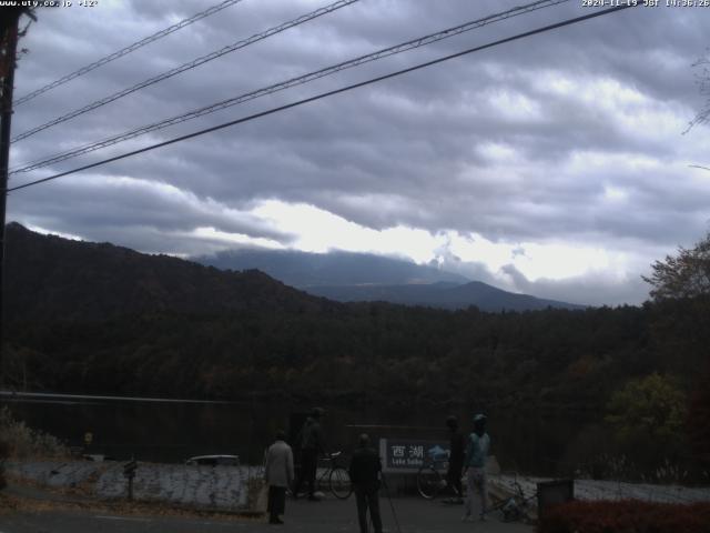 西湖からの富士山